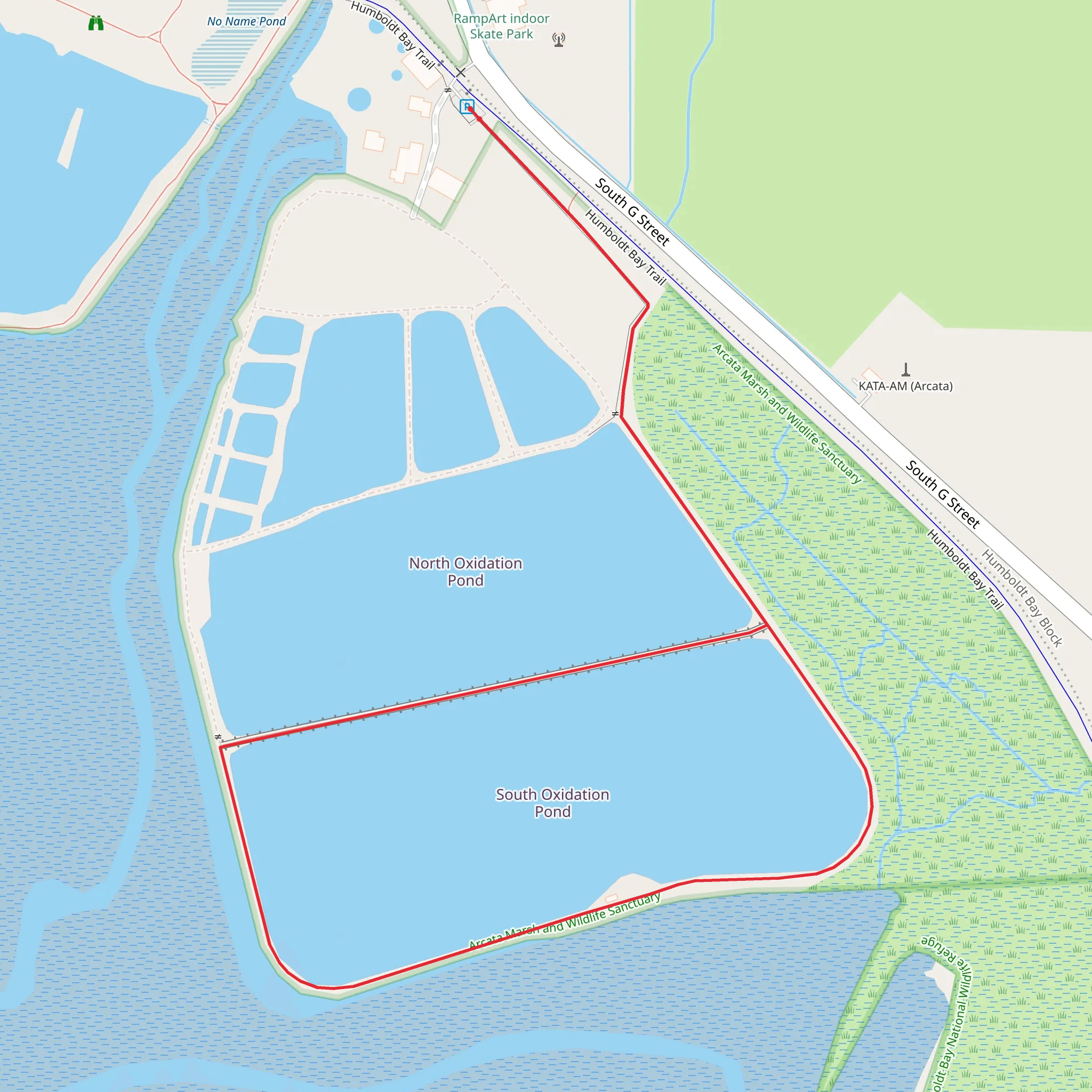 South Oxidation Pond Loop mobile static map