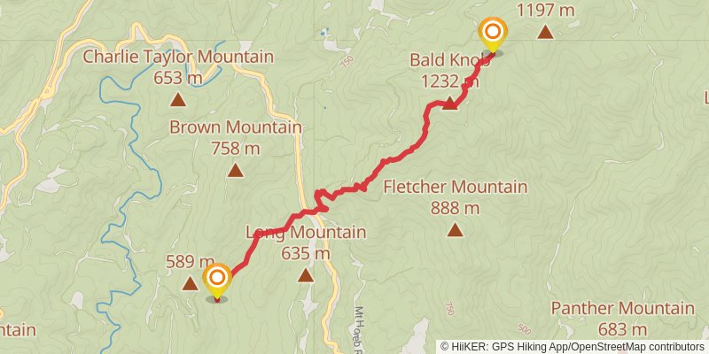 Appalachian Trail stage 84 Map