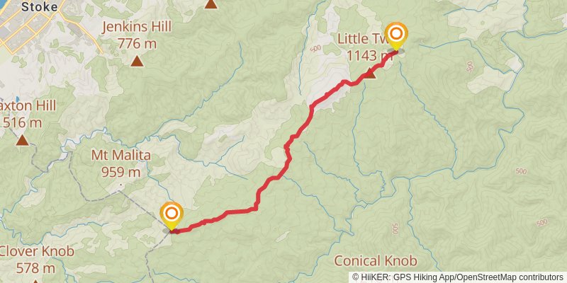 Pelorus Track stage 2 Map