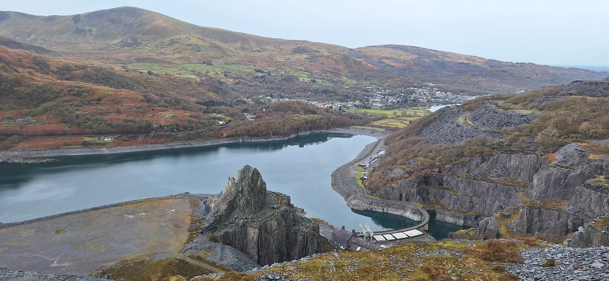An image depicting the trail Dinorwig Quarry & Dolbadarn Castle and its surrounding area.