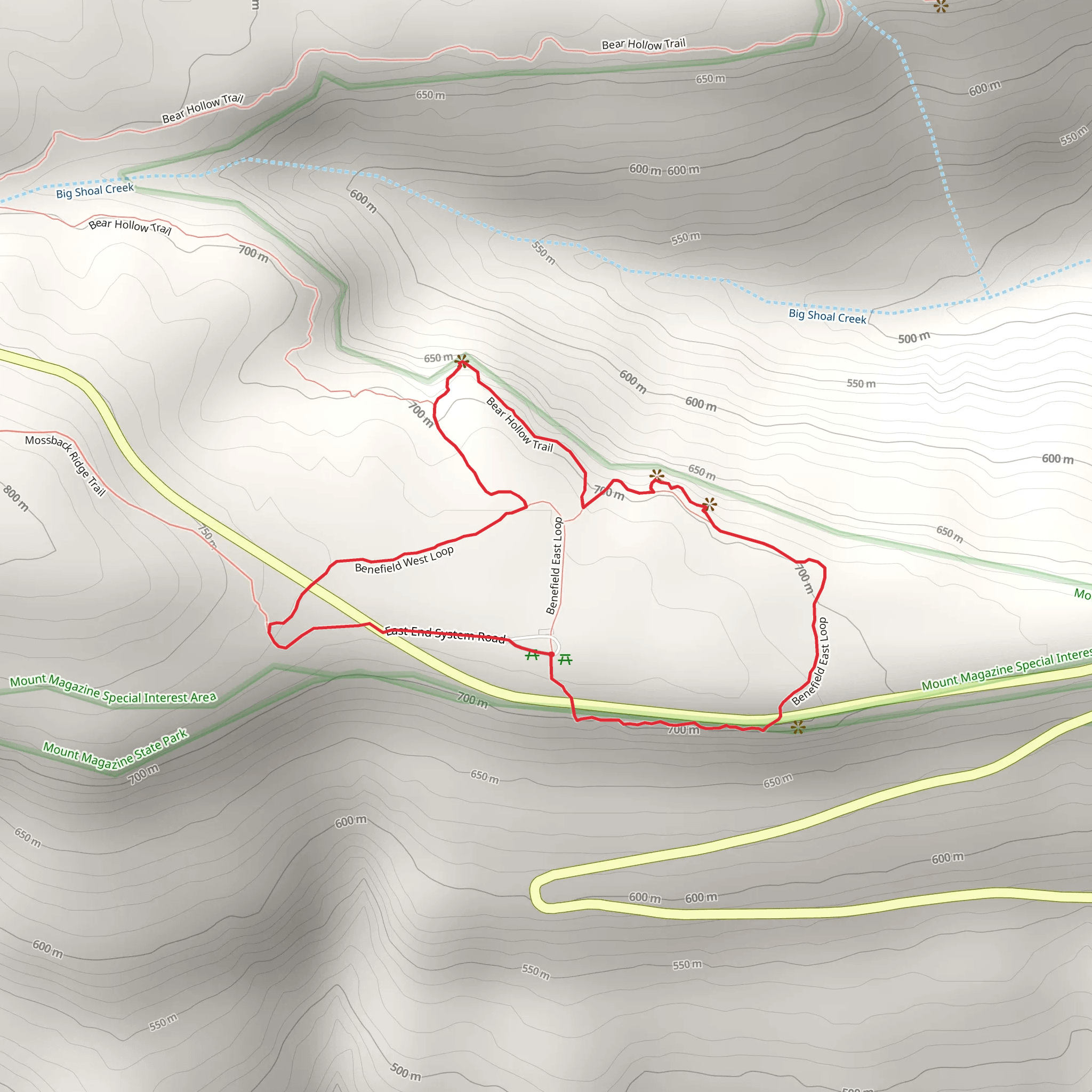Benefield East and West Loop mobile static map