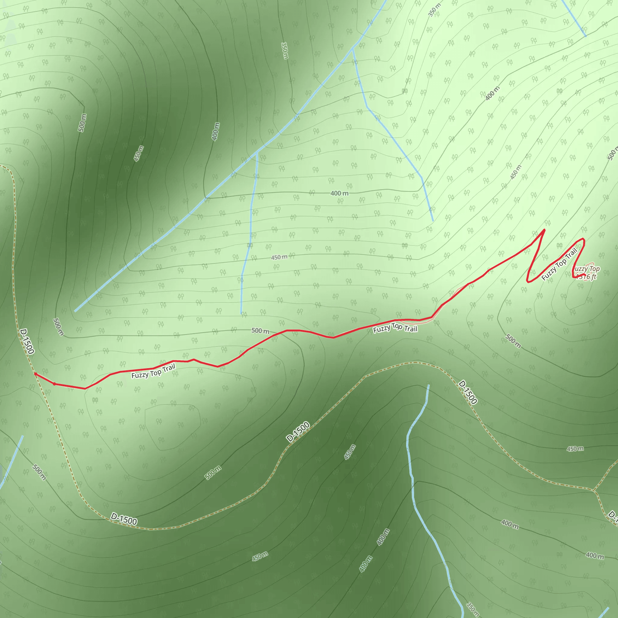 Fuzzy Top mobile static map