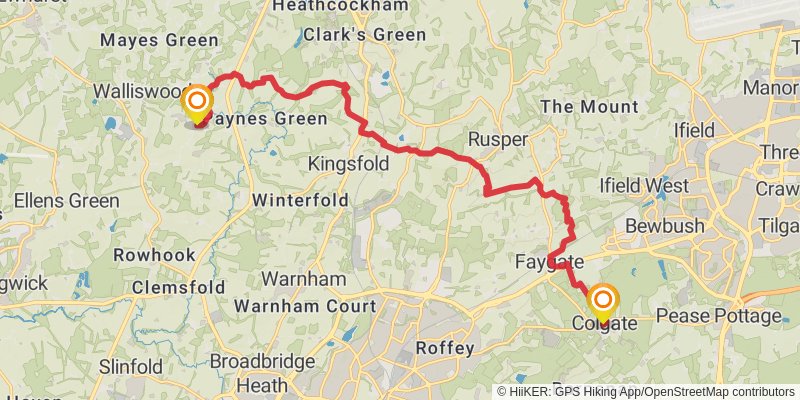 Dymchurch to Didcot Walk stage 9 Map