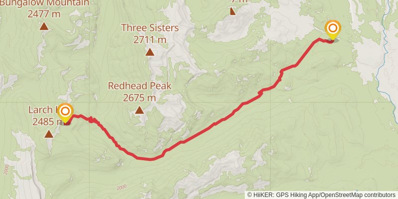 Continental Divide Trail - Montana And Idaho stage 70 Map