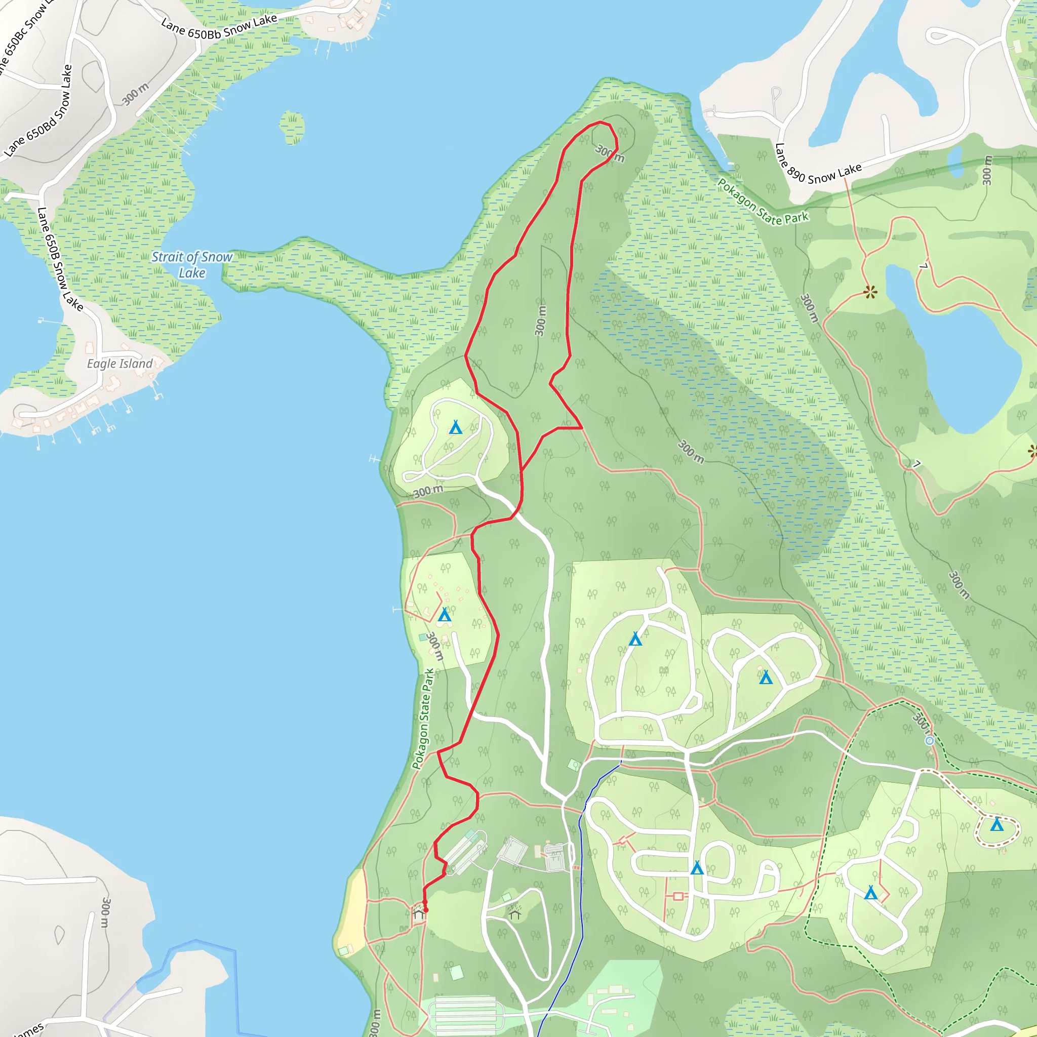 Trail 2 and Trail 5 Loop mobile static map