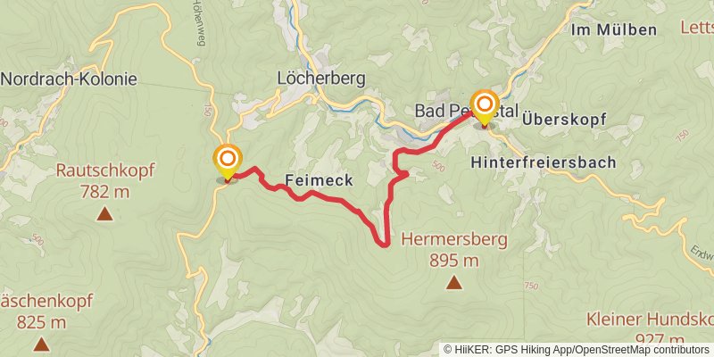 Renchtalsteig alt 2 Map