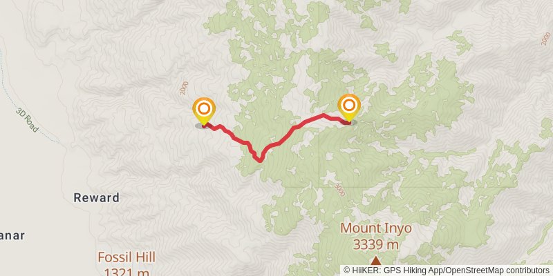 Pat Keyes Spring Trail stage 2 Map