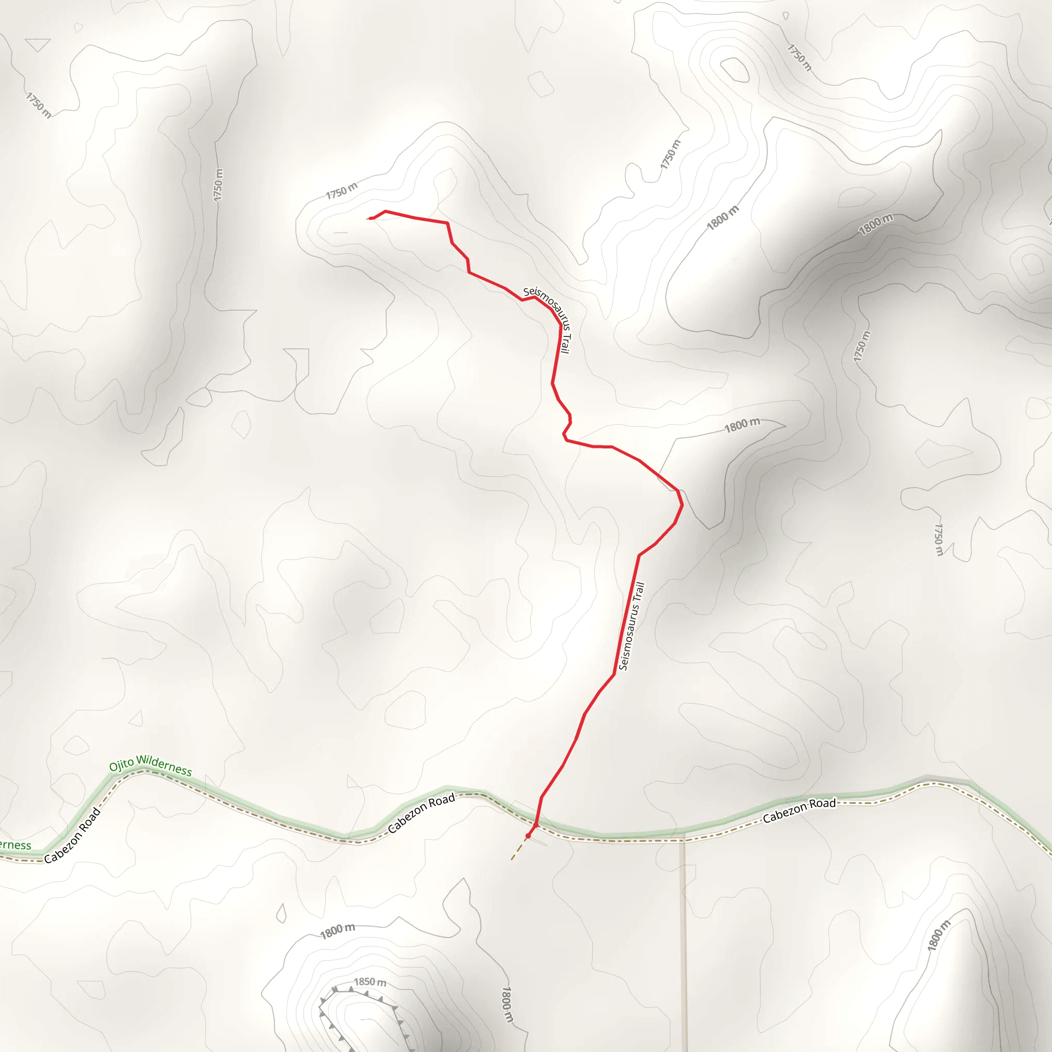 Seismosaurus Trail mobile static map