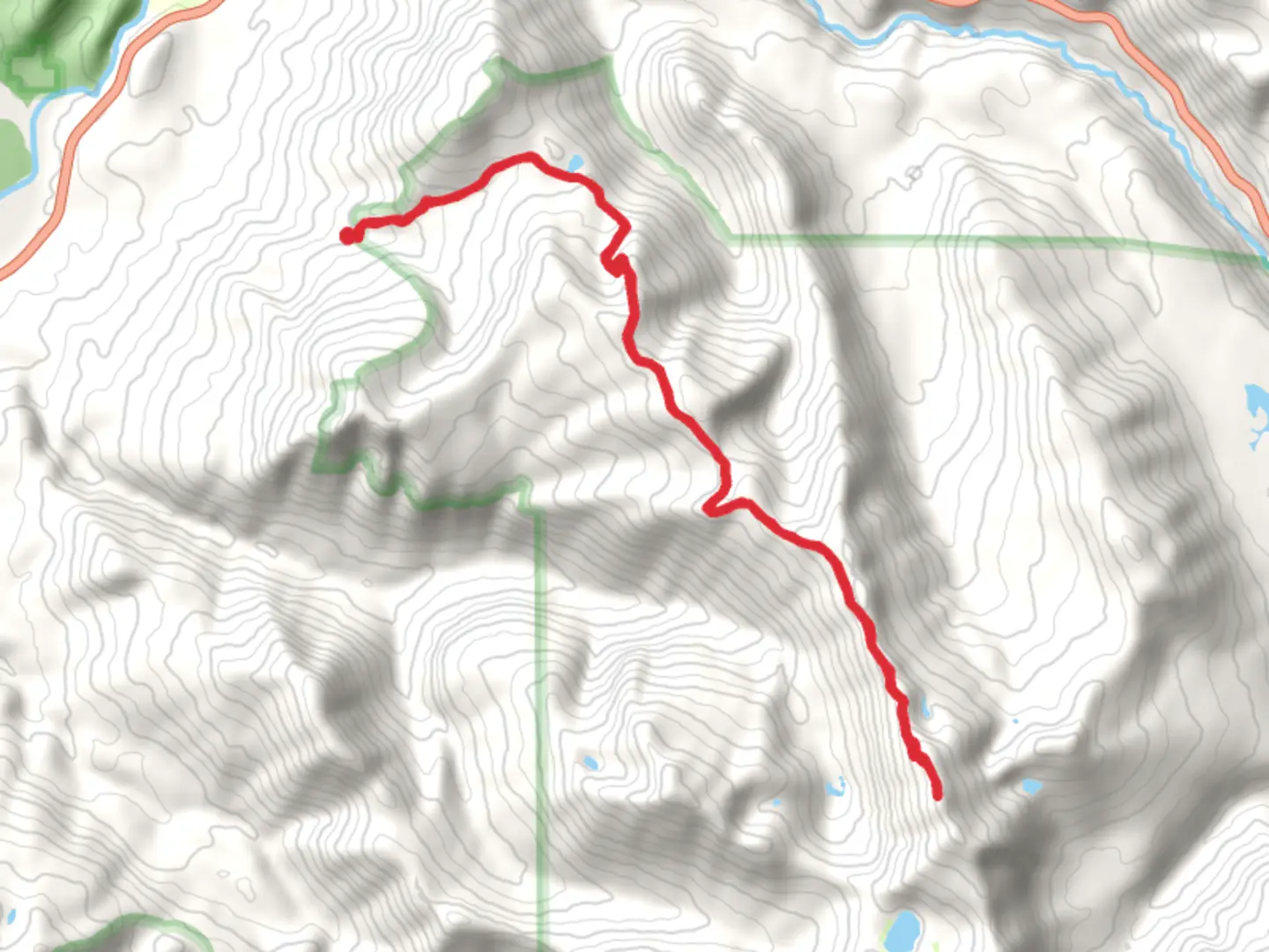 An image depicting the trail Bluff Lake Trail and its surrounding area.