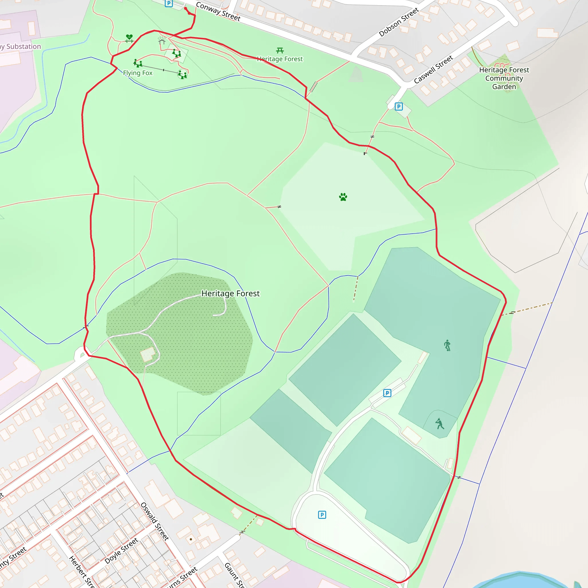 Heritage Forest Trail mobile static map
