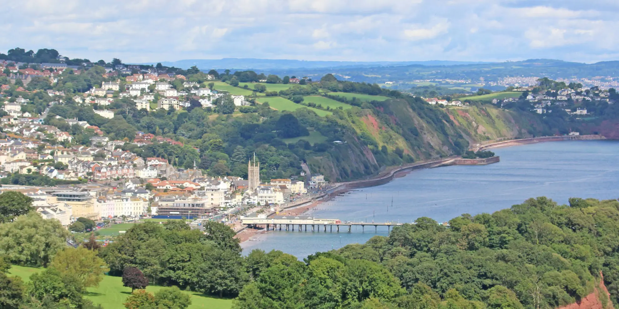 An image depicting the trail Labrador Bay from Teignmouth NCI Walk and its surrounding area.
