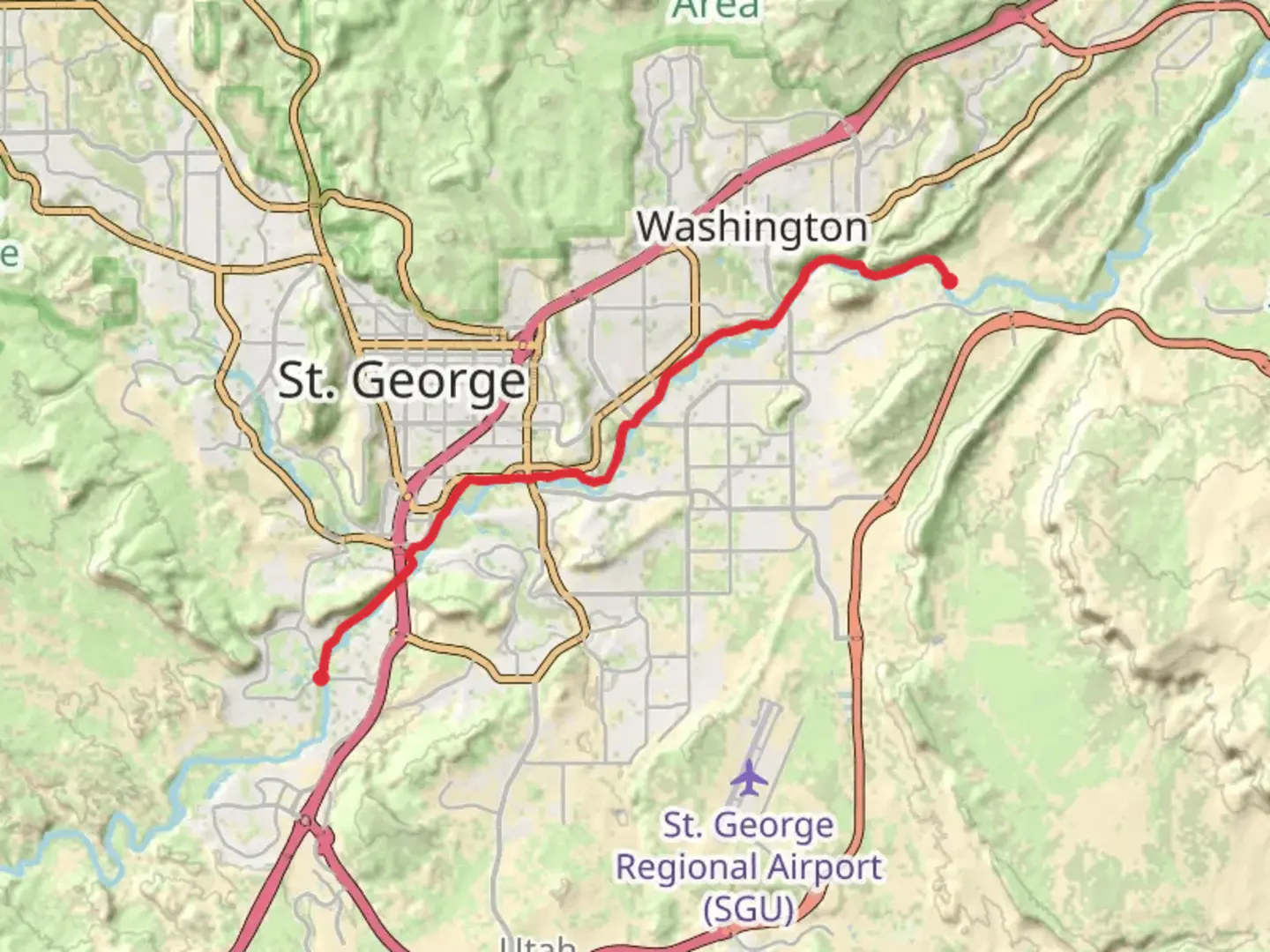 An image depicting the trail Virgin River Trail and its surrounding area.