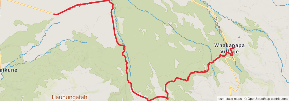 Te Araroa Trail stage 64 Map