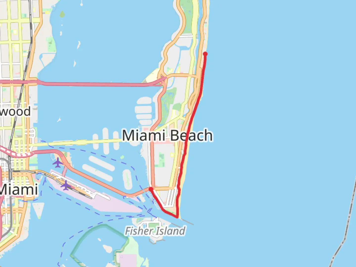 An image depicting the trail South and Mid Beach Boardwalk and its surrounding area.
