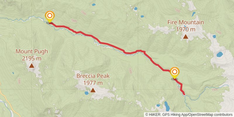 White Chuck - Upper White Chuck Trail stage 2 Map