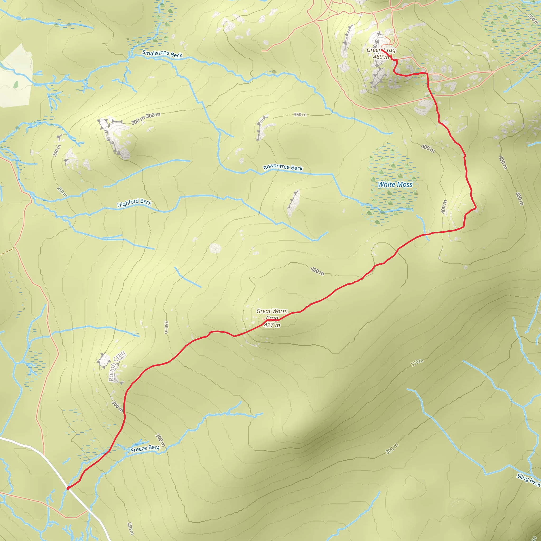 Green Crag mobile static map