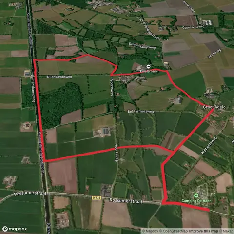 Kanaal Almelo Nordhorn via Noaberpad and Weerselosestraat