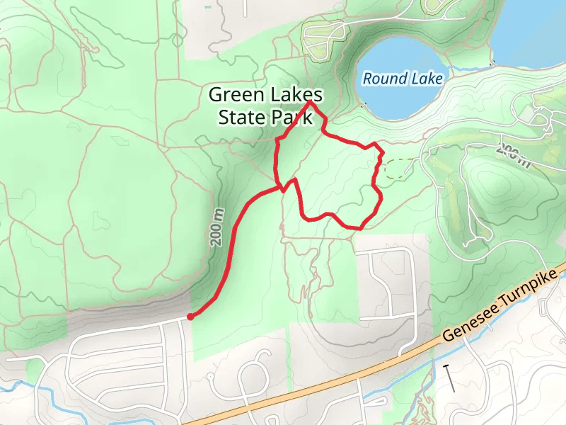 Round Lake Loop - Green Lakes State Park