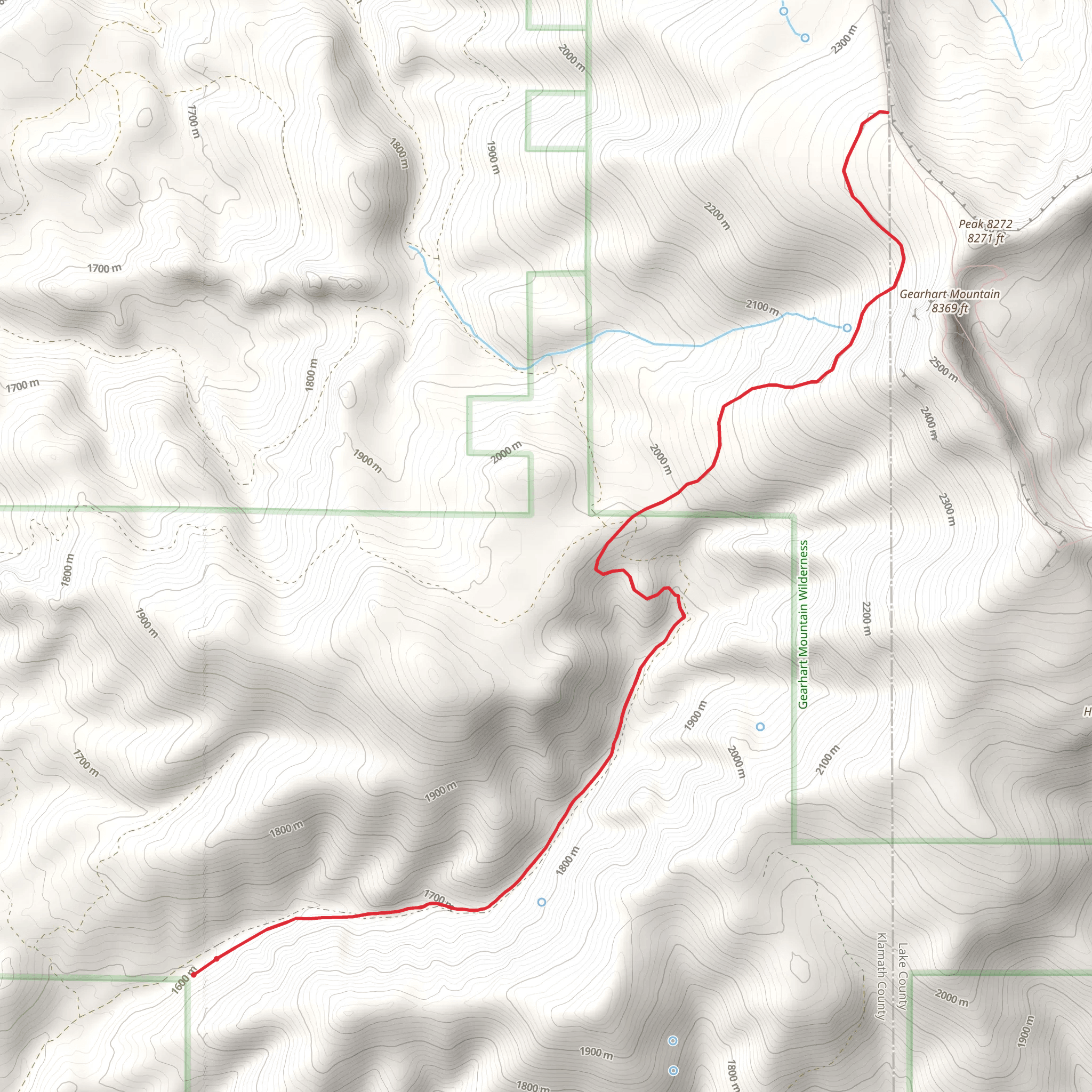 Boulder Springs Trail mobile static map
