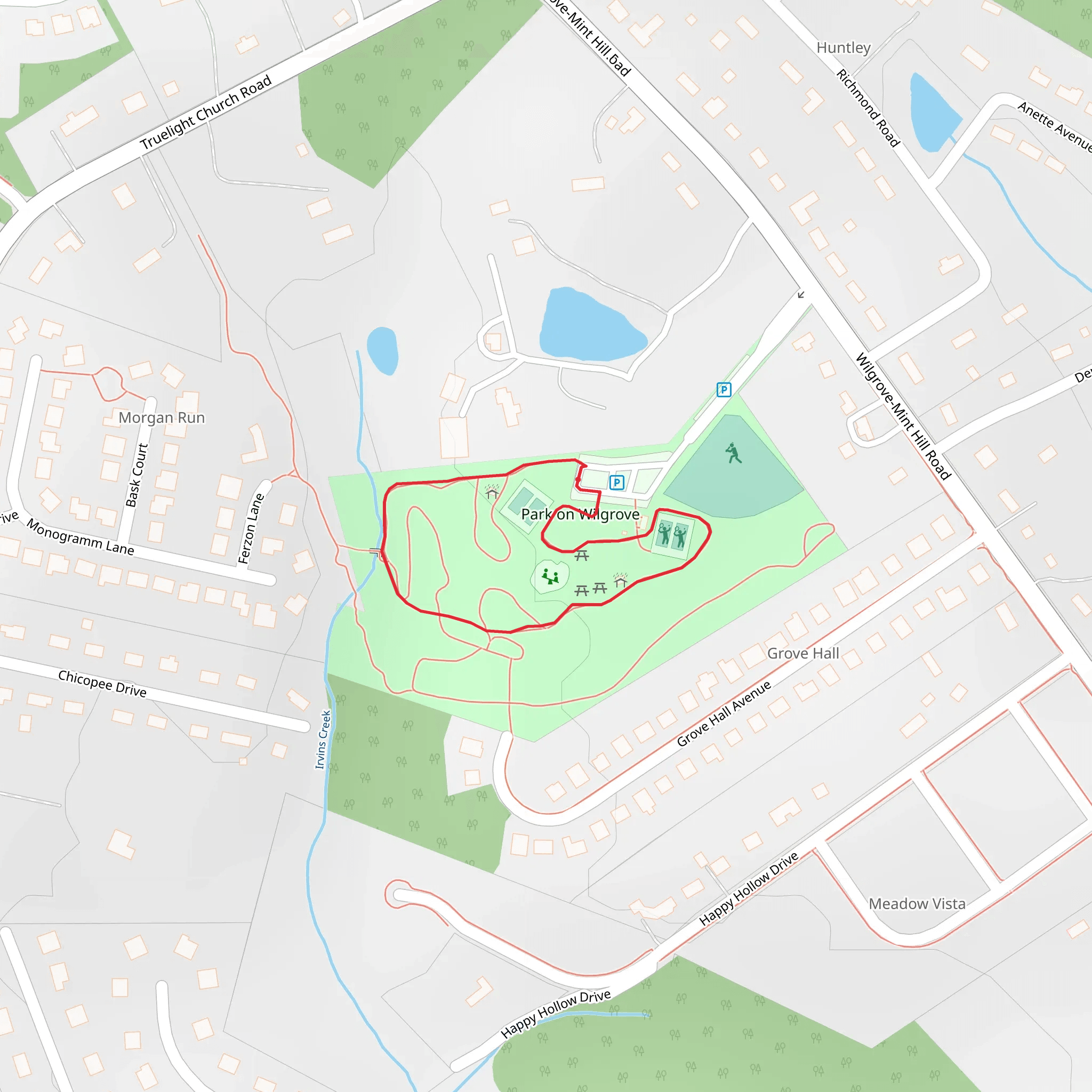 Park on Wilgrove Loop mobile static map