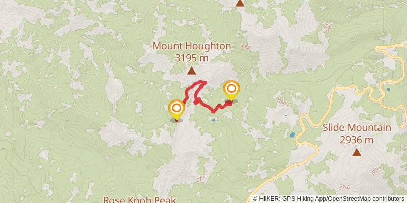 Tahoe Rim Trail alt 1 Map