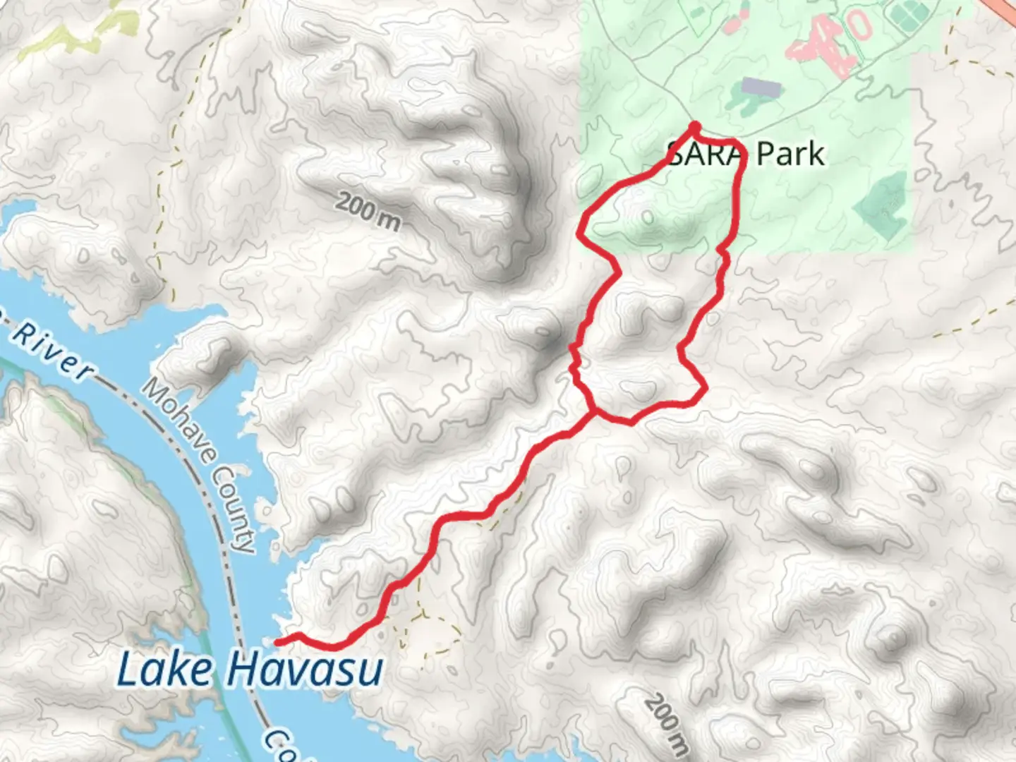 An image depicting the trail Beer Bottle, Pilot Rock and Watershed Loop Trail and its surrounding area.