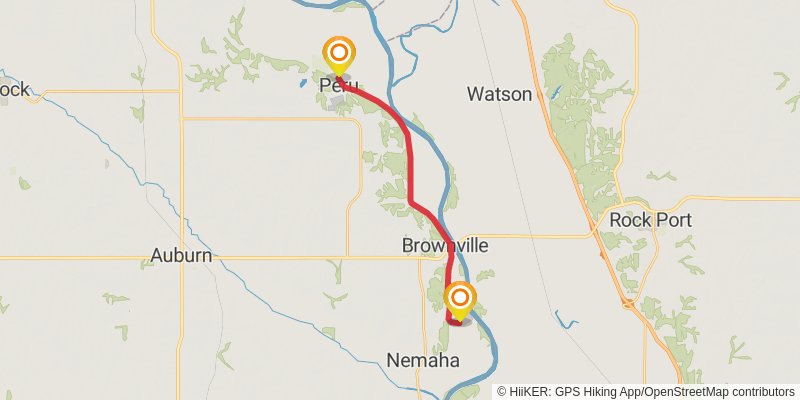 Steamboat Trace Trail stage 2 Map
