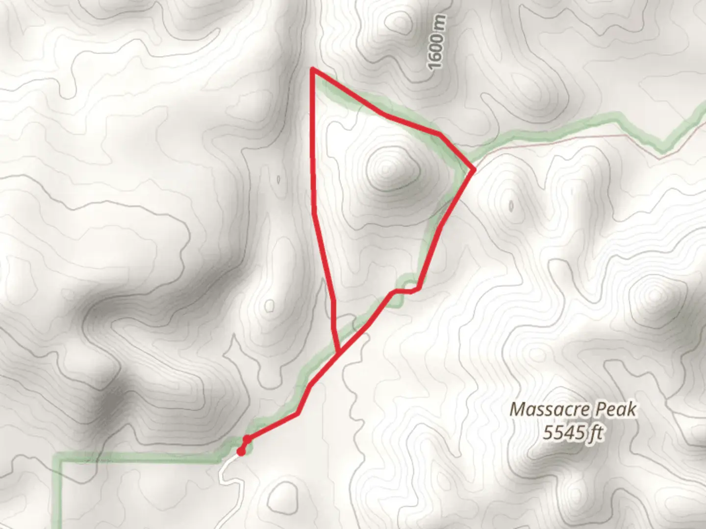 An image depicting the trail Frying Pan Spring Trail and Butterfield Loop Trail and its surrounding area.