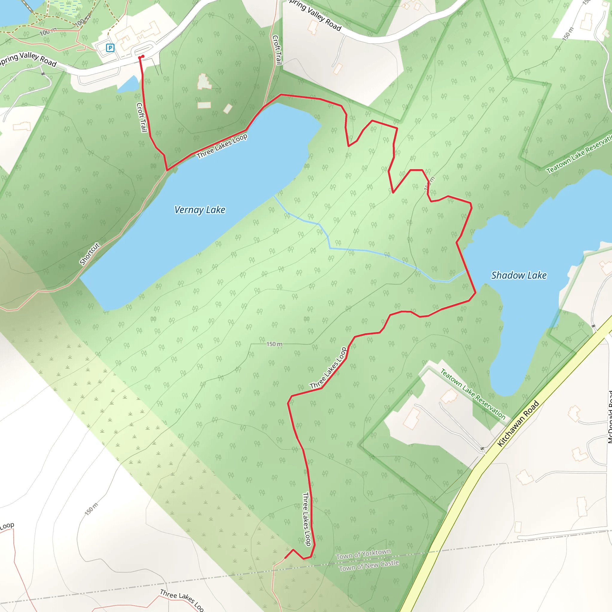 Vernay Lake Shadow Lake mobile static map