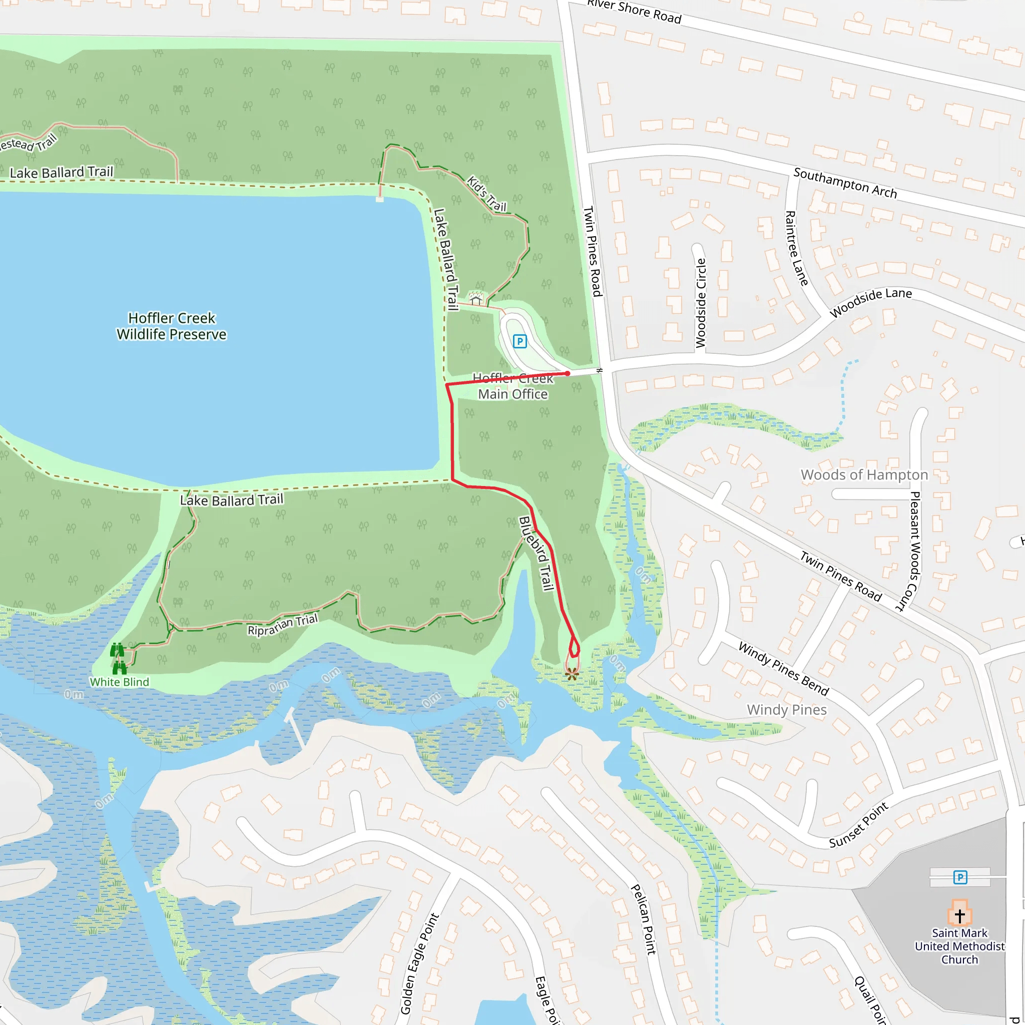 Bluebird Trail mobile static map