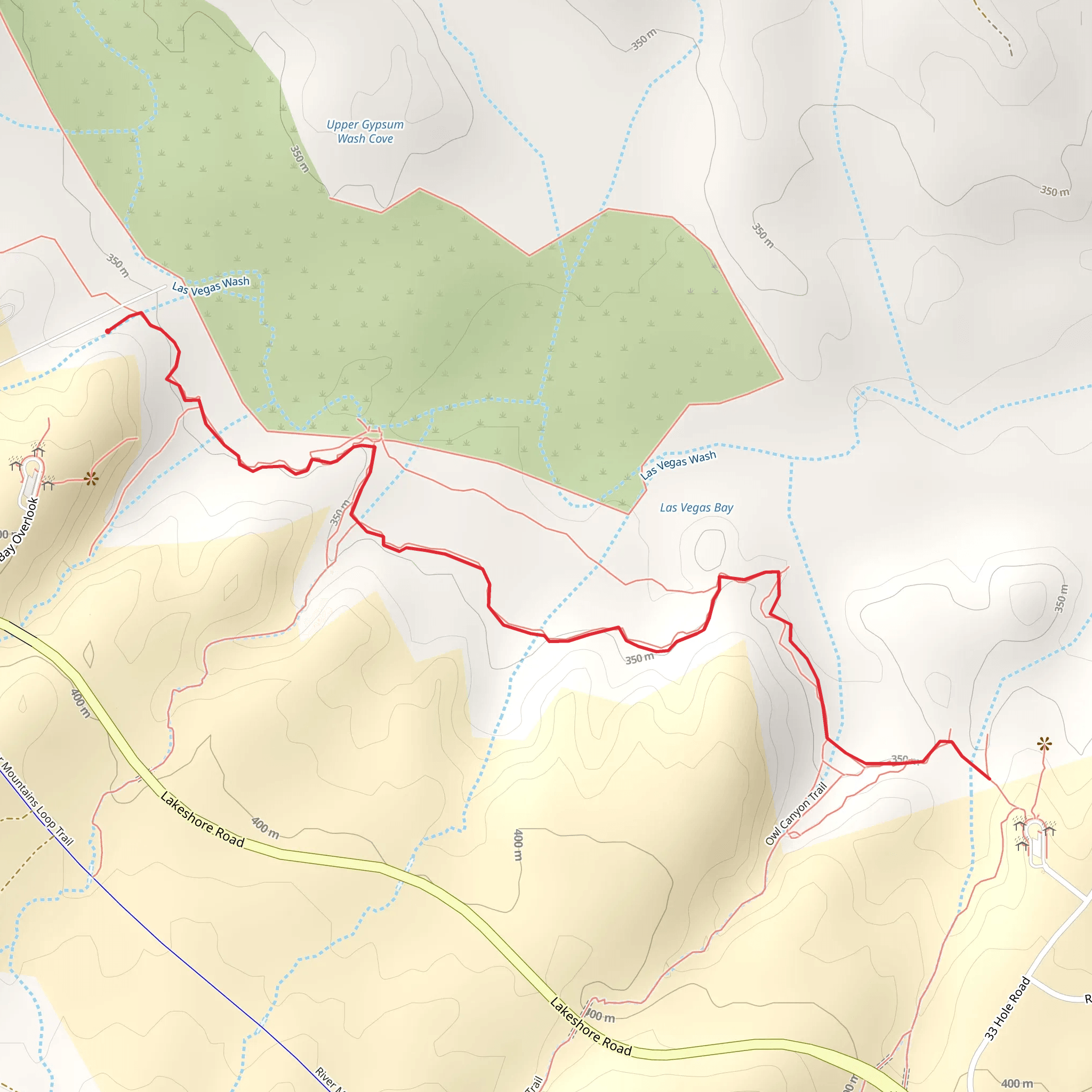 Las Vegas Wash mobile static map