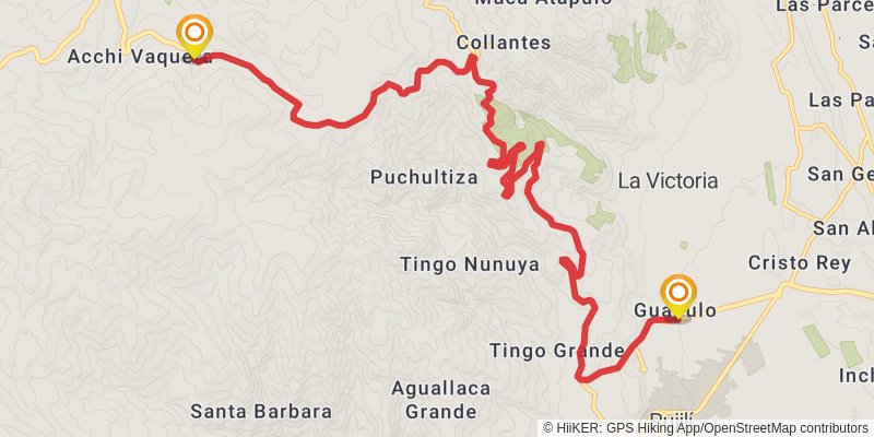 Quilotoa Loop stage 10 Map