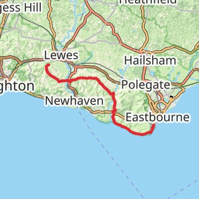 South Downs Way 4-Day Moderate Tour (Hillwalk Tours) mobile static map