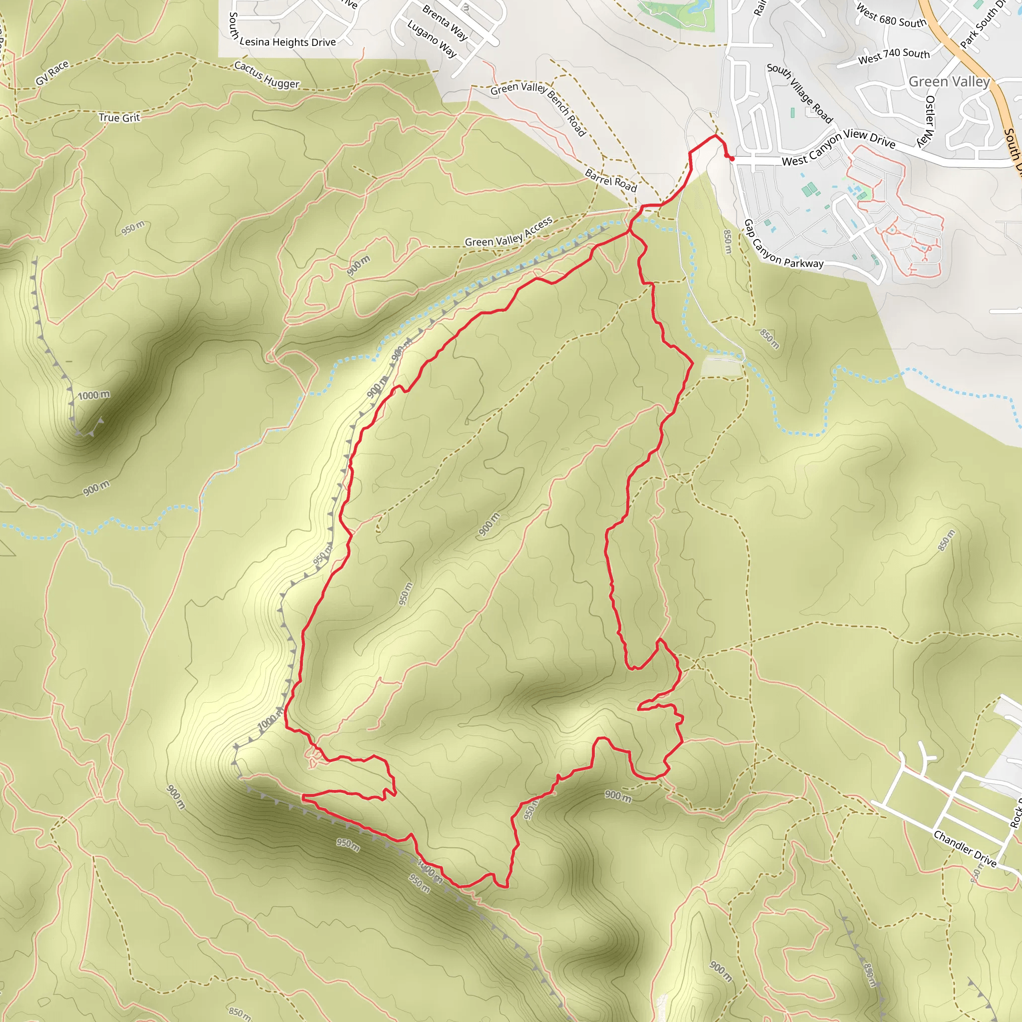 Zen Loop Trail mobile static map