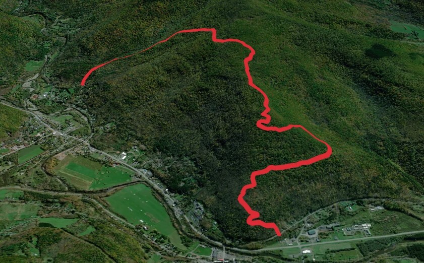 Dry Brook Ridge Trail and German Hollow Trail via Pakatakan Mountain