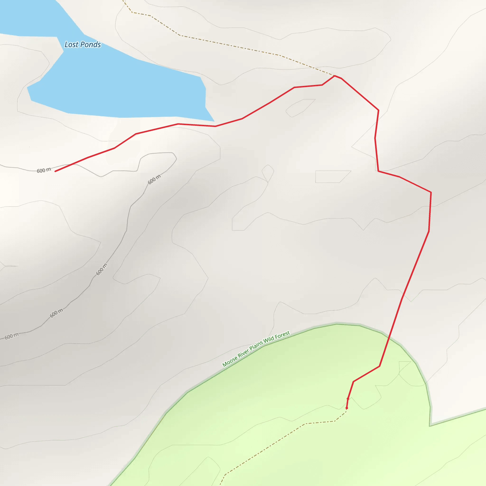 Lost Ponds mobile static map