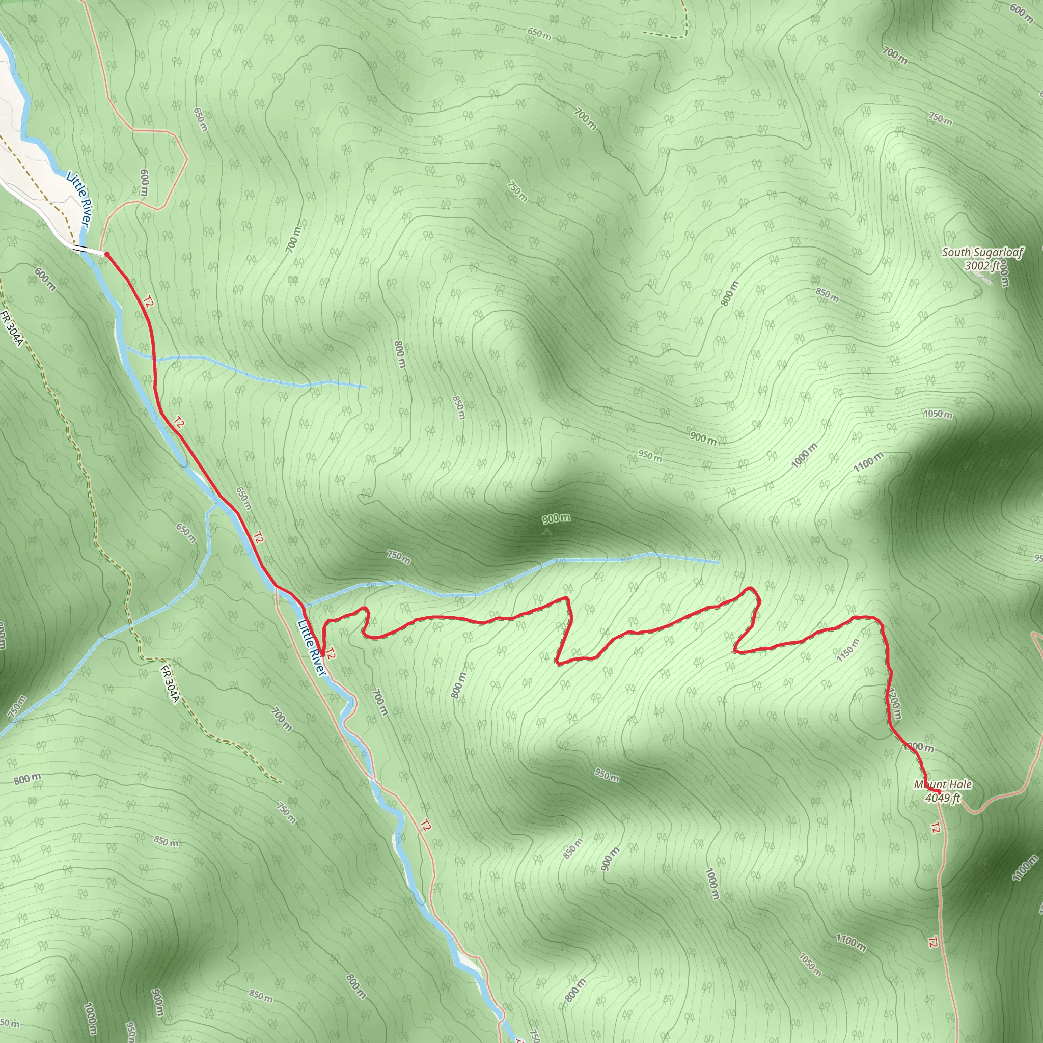 Mount Hale Trail mobile static map