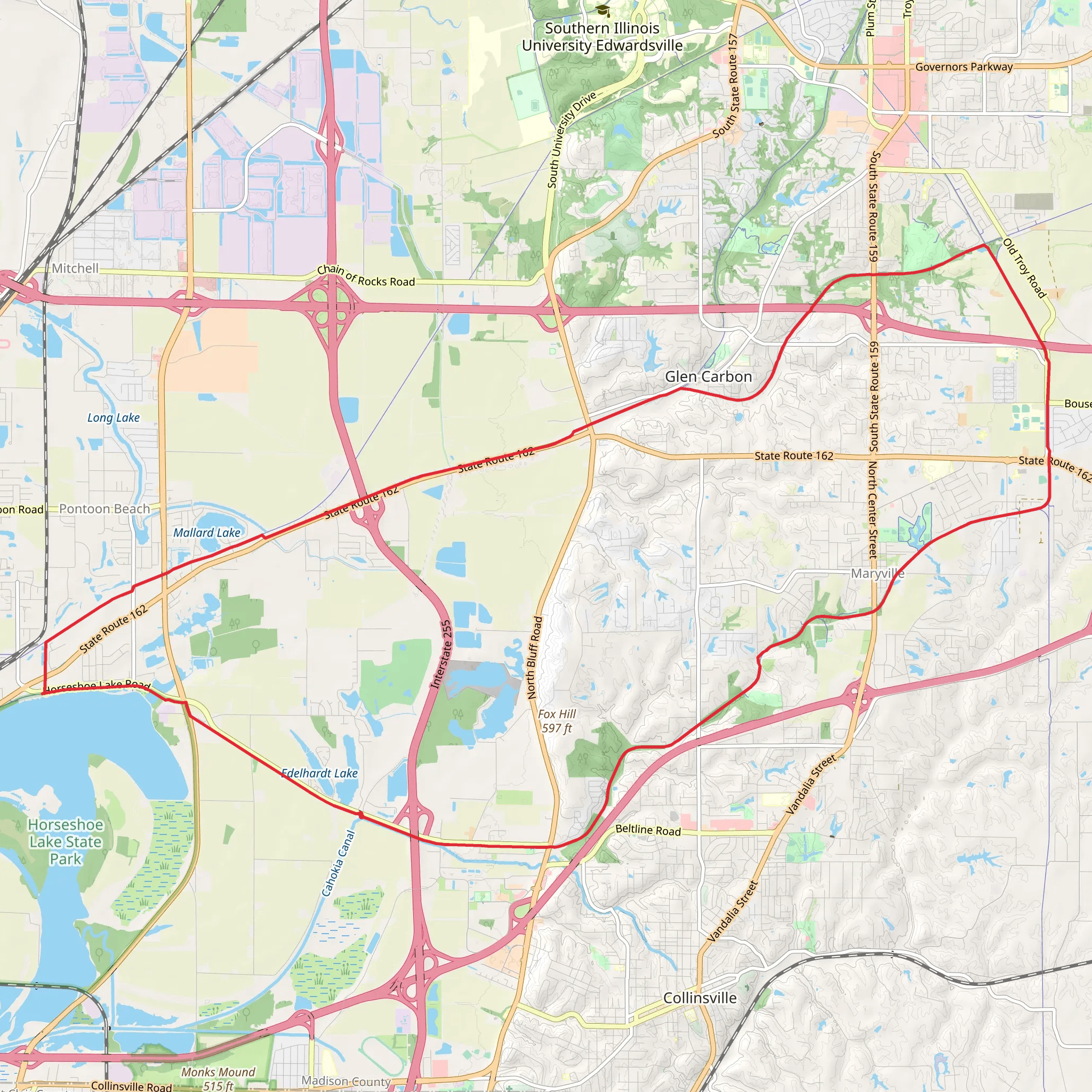 MCT Nature, MCT Ronald J Foster Heritage and MCT Schoolhouse Loop Trail mobile static map