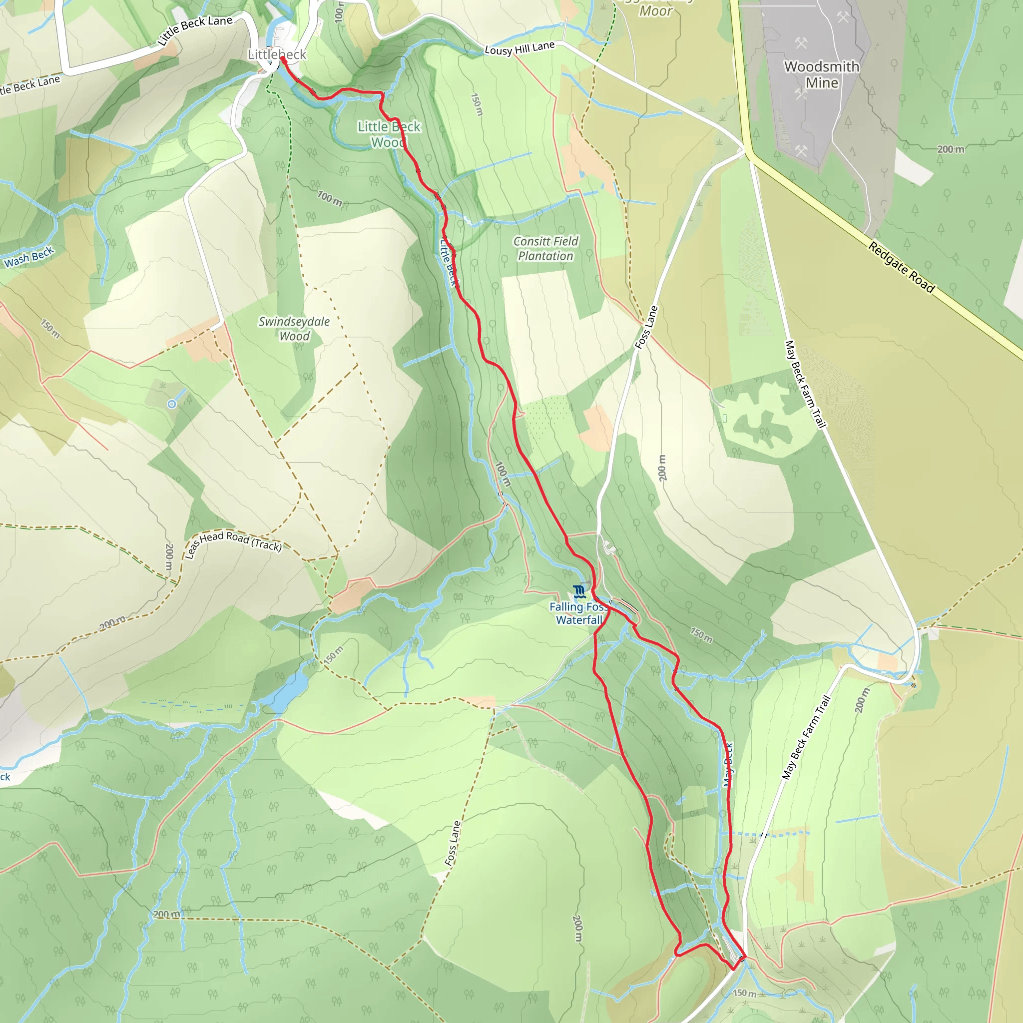 Littlebeck Nature Reserve Walk mobile static map