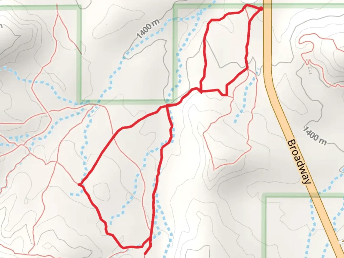 An image depicting the trail K1 Loop Trail and its surrounding area.