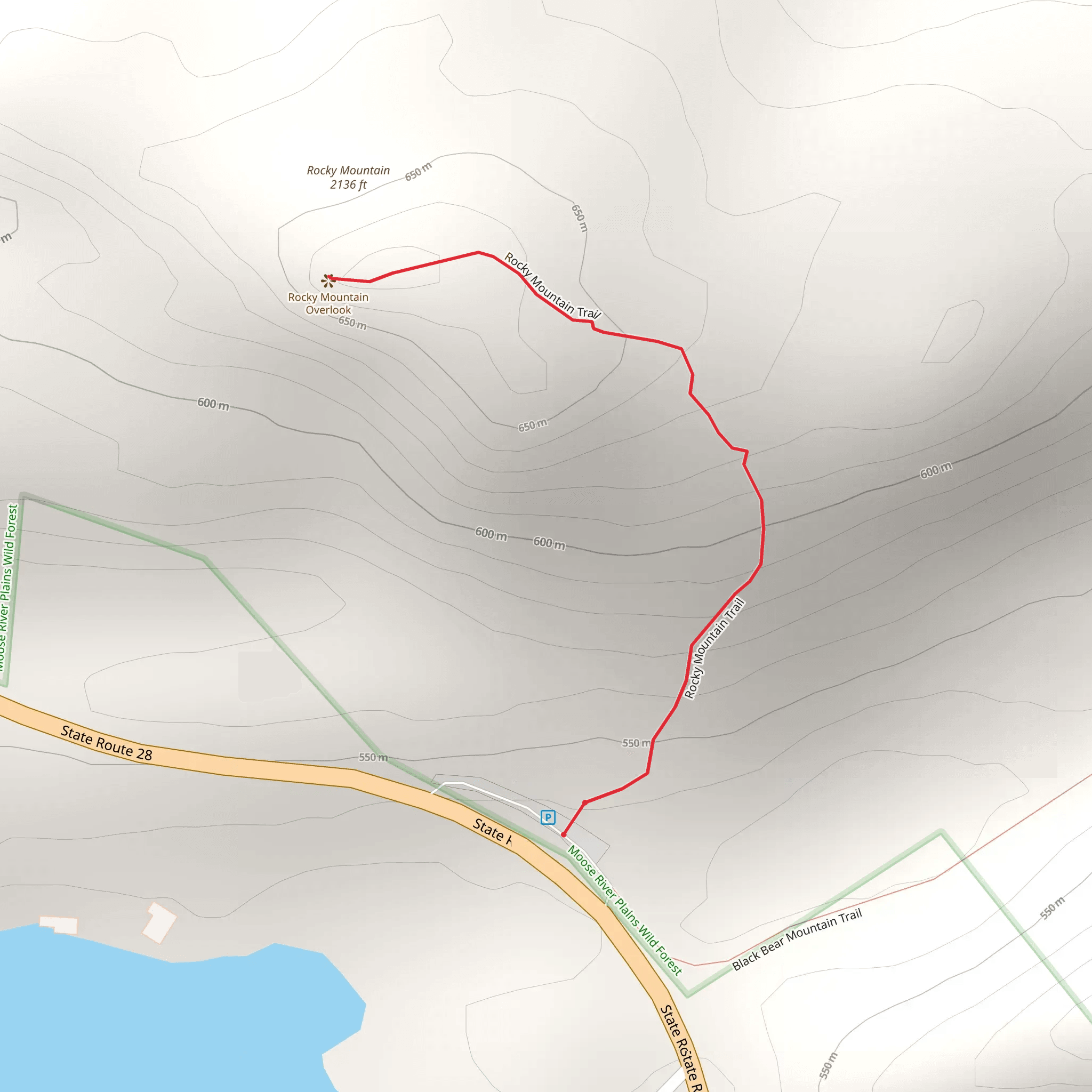 Rocky Mountain Short Trail mobile static map