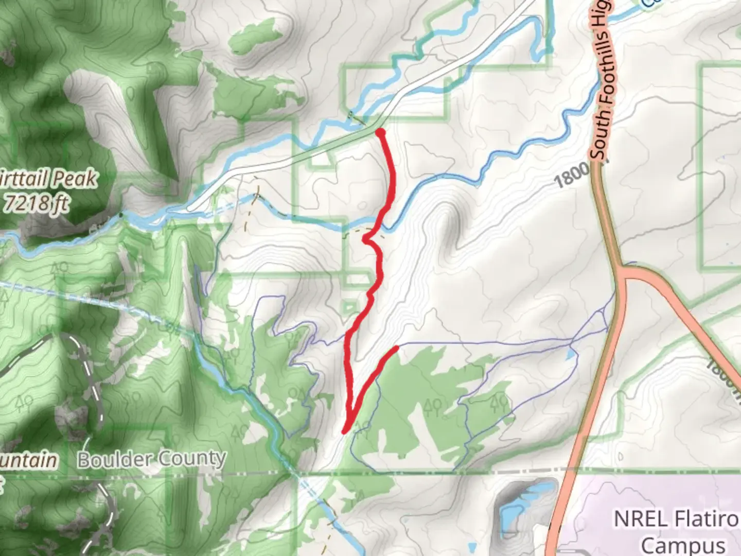 An image depicting the trail Doudy Draw Trail and its surrounding area.