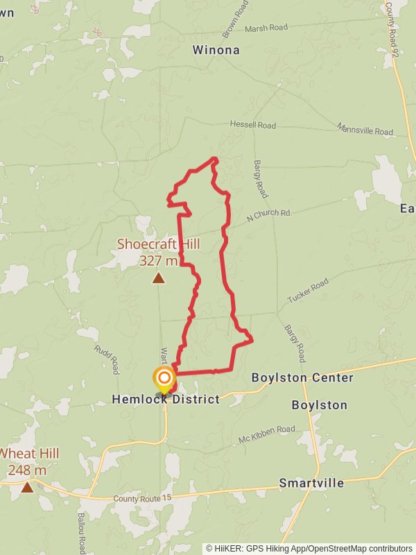 Winona Way Loop trail - Hemlock District