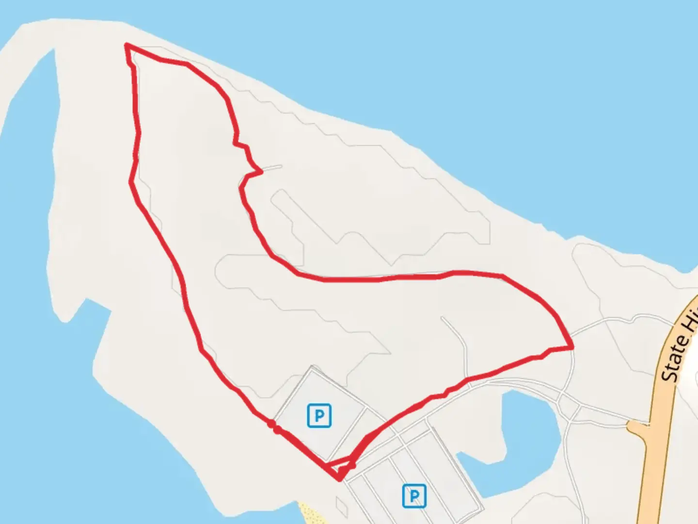 An image depicting the trail Delta Lake State Park Loop and its surrounding area.