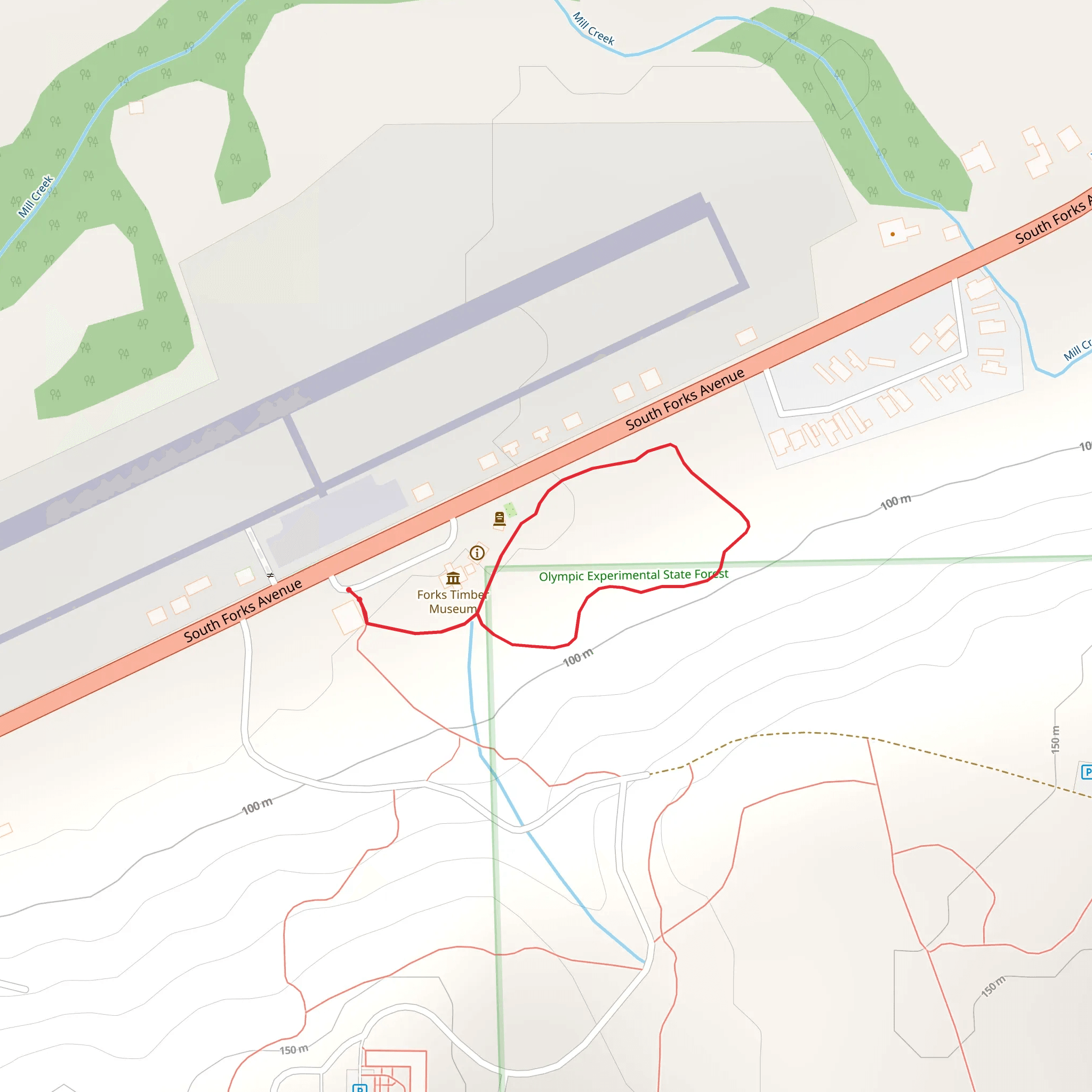 Floyd M Thorton Nature Loop Trail mobile static map