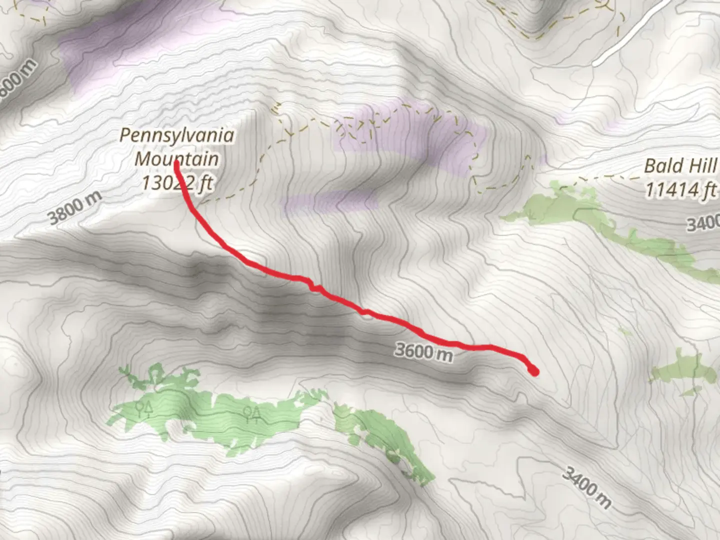 An image depicting the trail Pennsylvania Mountain Trail and its surrounding area.