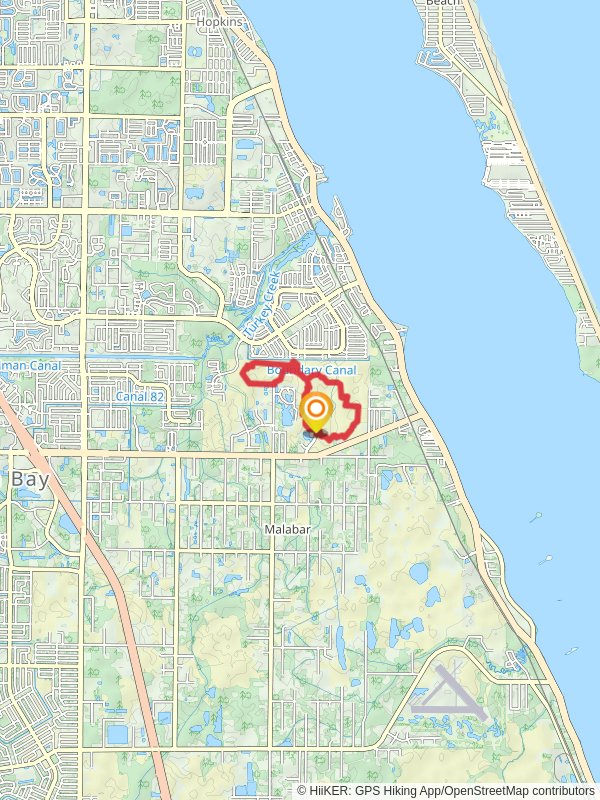 Red Trail, Yellow trail West in Cameron Preserve Loop