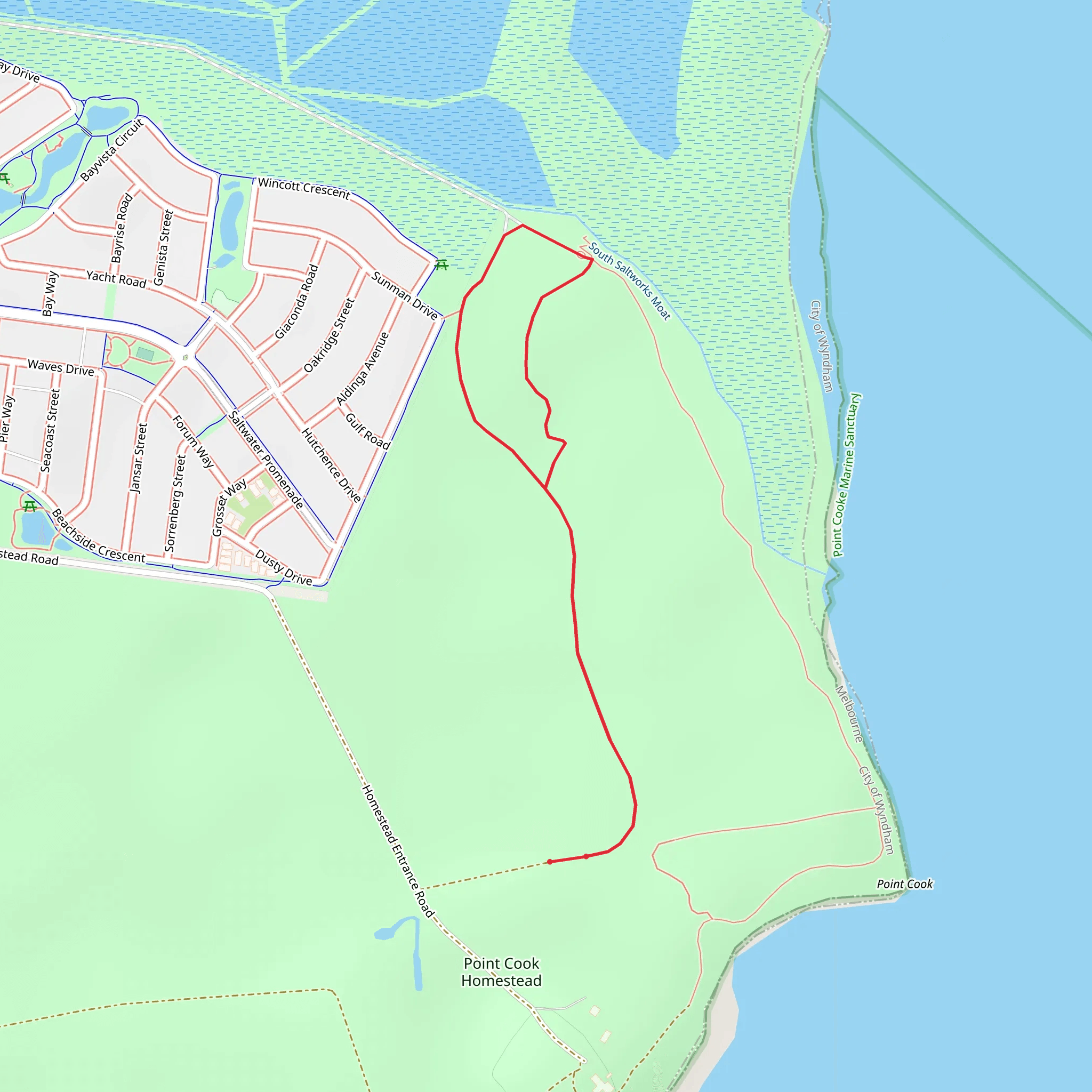 Cheetham Wetlands Walk mobile static map