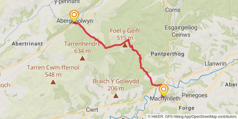 Snowdonia to the Gower Walk stage 9 Map