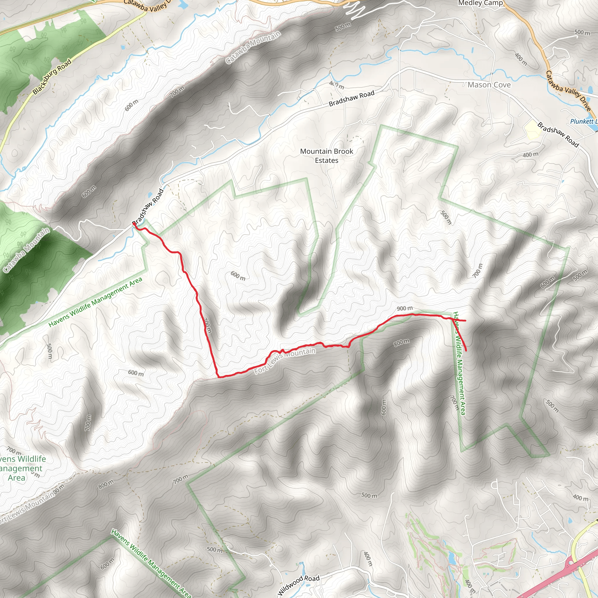 Lewis Radio Facility from Bradshaw Road mobile static map